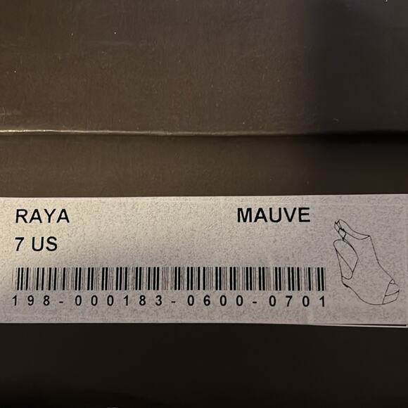 Leila Stone Raya Mauve Sling Back Platform Wedge - New - Picture 9 of 9